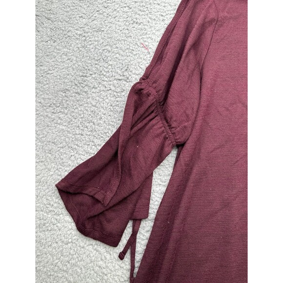 Loft Flutter Split tie sleeve tunic sz small - Picture 3 of 7